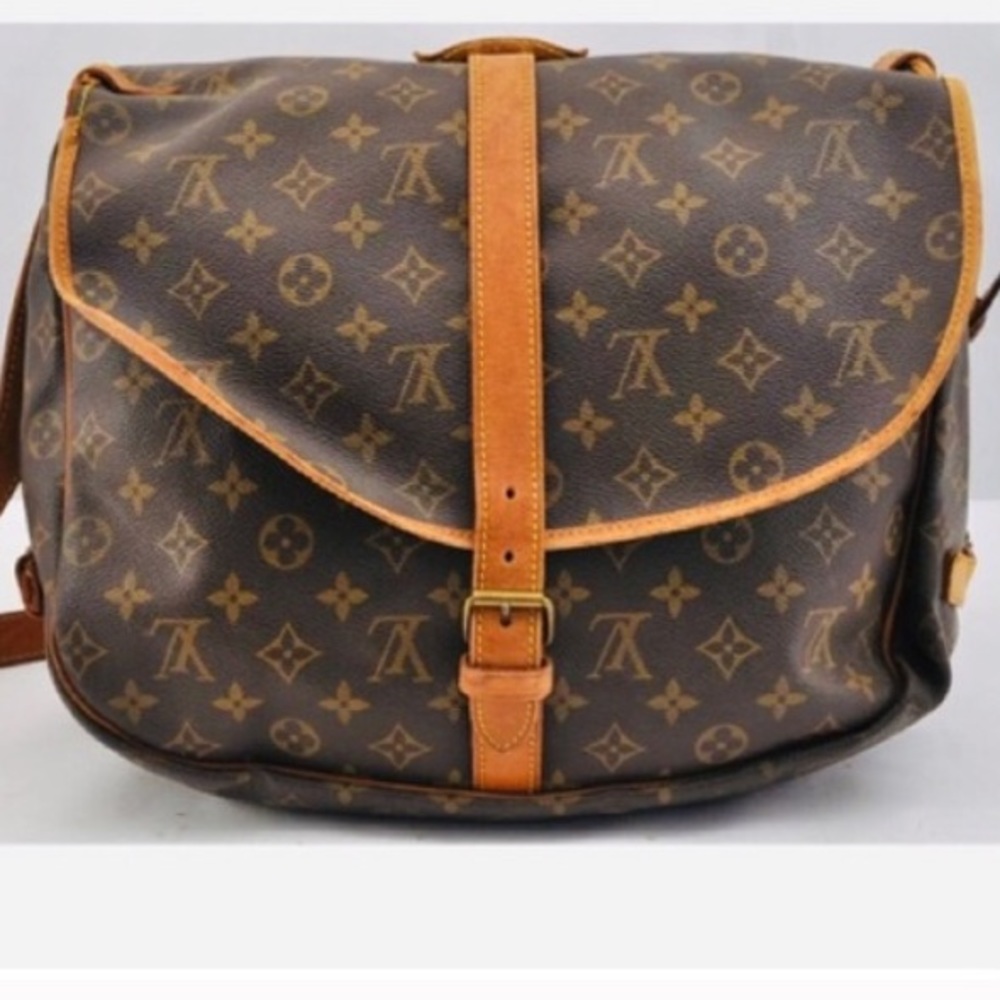 🔥🔥Auth Louis Vuitton Saumur 35 Crossbody Messager LV Unisex Bag - Picture 2 of 11